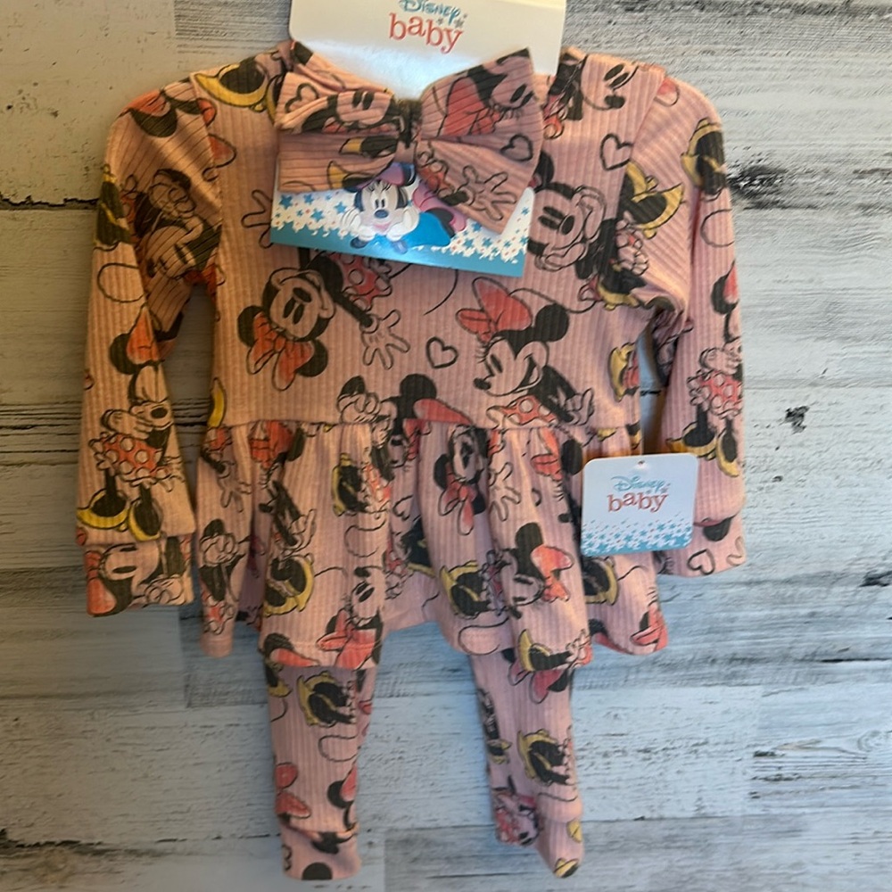 Disney Baby Minnie Mouse Outfit Size 18 Months NEW